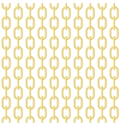 Gold chain seamless vector image