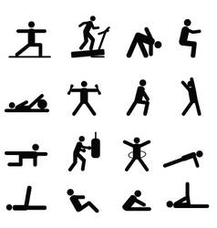 Training pictograms vector image