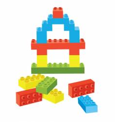 Toy bricks vector image