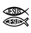 Jesus fish symbol vector image