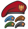 Military beret vector image
