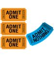Admit one vector image