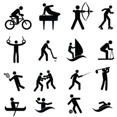 Adventure Icons vector image