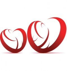 Hearts vector image