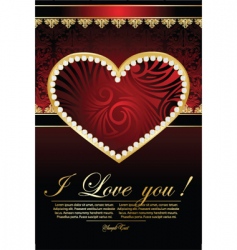 Background for Valentine's card vector image