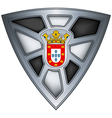 Steel shield ceuta vector image