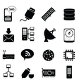 Networking icons vector image