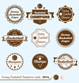 Fantasy Basketball Labels vector image