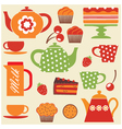 Tea party vector image
