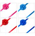 Bows and ribbons vector image
