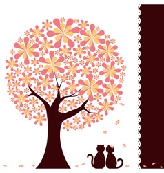 Springtime tree vector image