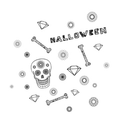 Background with Skull Background with Skull vector image