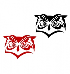 Owl tattoo vector image