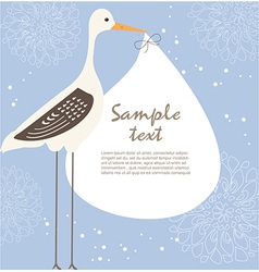 Baby card vector image
