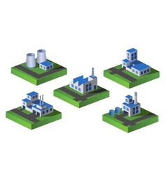 Isometric factory vector image