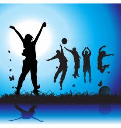 Fitness background vector image