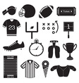 American Football Icons Set vector image