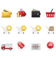 Shopping icons vector image