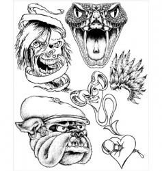 T-shirt graphics vector image