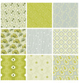 Nature patterns vector image