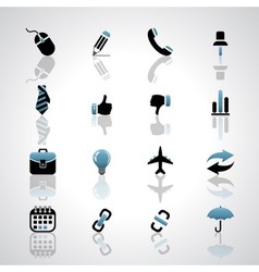 Business icons vector image