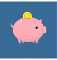 Piggy bank vector image