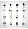 Communication icons vector image