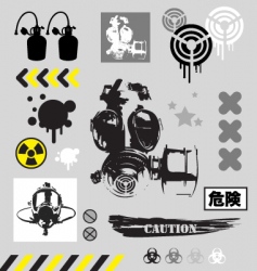 Grunge graphic objects Grunge graphic objects vector image