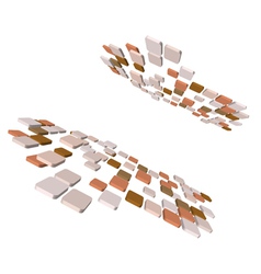 Abstract 3d checked vector image