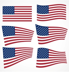 American flag Royalty Free Vector Image - VectorStock