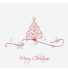 Christmas tree vector image