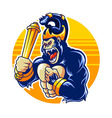 Big Ape Shaddow Puppet vector image