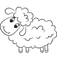 Cartoon sheep vector image