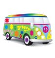 Hippie bus vector image