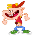 Angry kid vector image