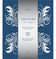 Vintage card vector image