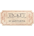 Ticket admit one vintage one EPS 8 vector image