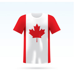 Canada flag t-shirt Canada flag t-shirt vector image