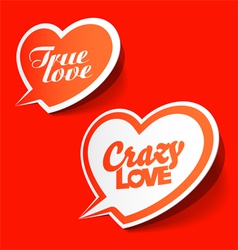 Love bubbles vector image