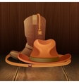 Cowboy symbol poster vector image