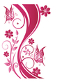 Flowers floral element summer vector image
