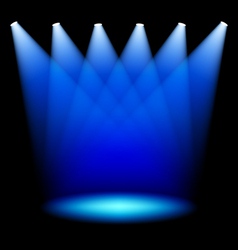Stage spotlights vector image