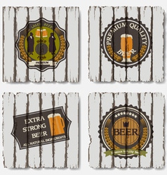 Beer badges and labels vector image