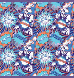 Seamless pattern comic speech bubbles Royalty Free Vector