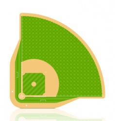 Baseball field vector image