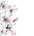 Romantic floral background vector image