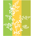Wallpaper with leaves vector image