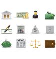 Financial icons vector image