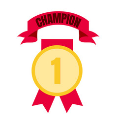 Medal icon in trendy flat style isolated on Medal icon in trendy flat style isolated on vector image