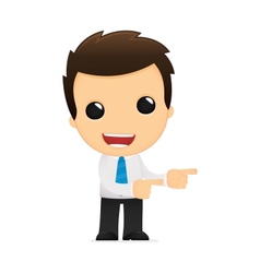 Cartoon office worker vector image